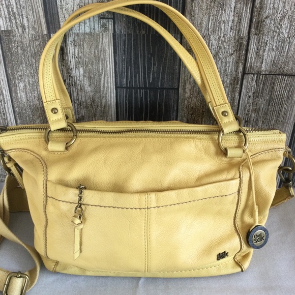 The Sak Bags The Sak Mustard Colored Leather Shoulder Handbag